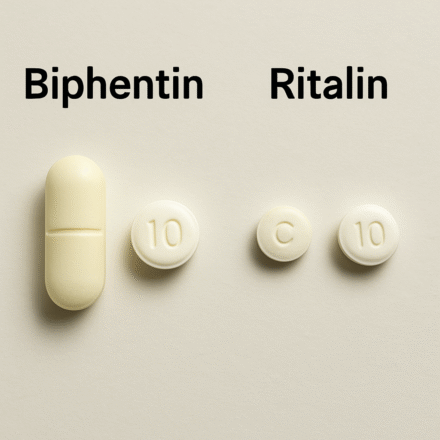 Comparison of Biphentin and Ritalin tablets